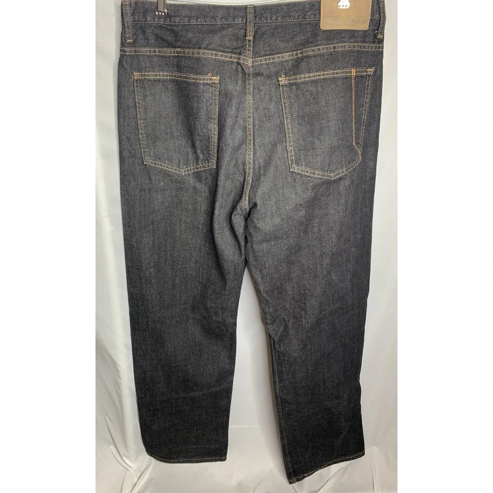Mens 36x34 Nautica Baggy Loose Jeans Y2K Skater Grunge‎ Dark Wash Jeans